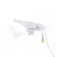 Seletti Bird Lamp White Looking Right